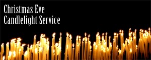 Christmas Eve candlelight service banner