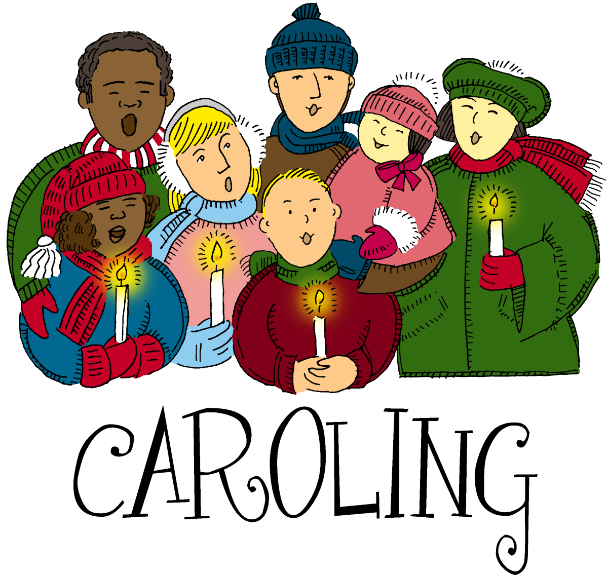 free clipart christmas carolers - photo #6